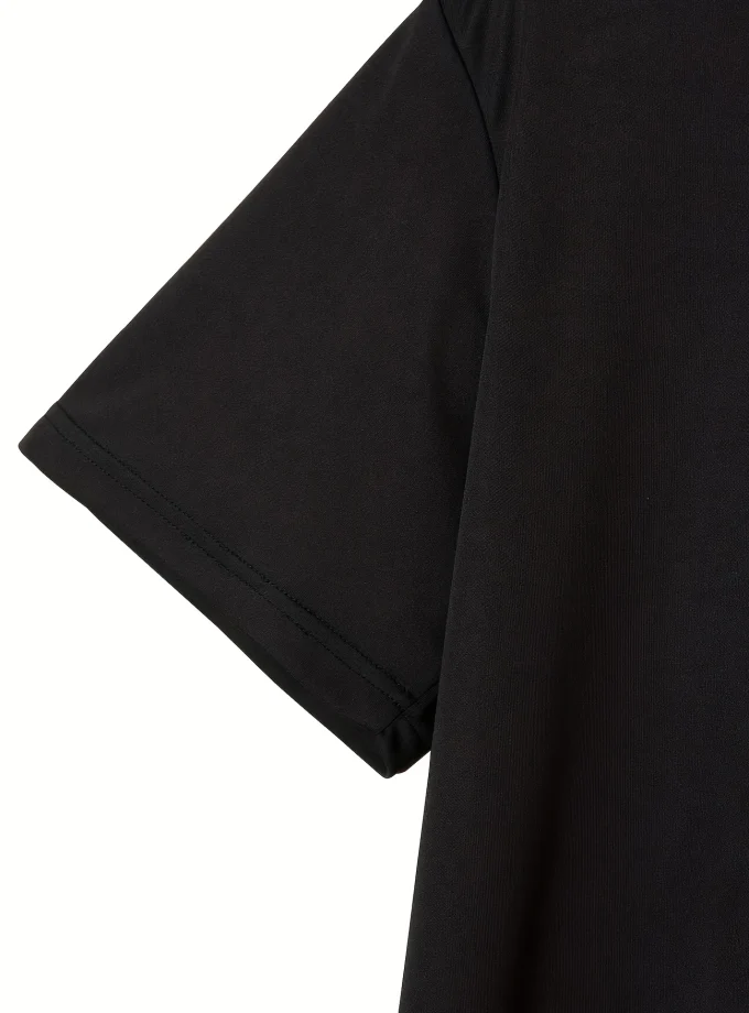 Men's Casual T-Shirt 3-D Printed O-Neck Short Sleeve Blank Design with Pattern Oversized Fit