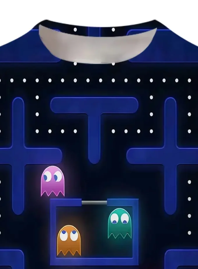 Men's 3D Printed Geometric Pattern T-Shirt Crew Neck Short Sleeve Soft Slight Stretch Polyester Maze Design Regular Fit Summer