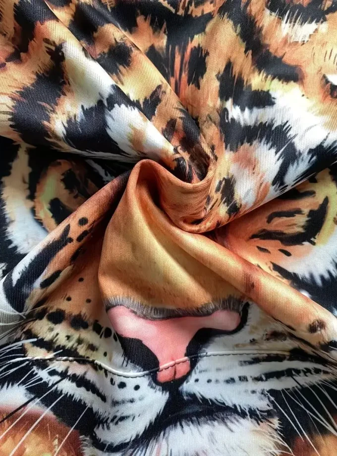 Men's Plus Size Creative Tiger Print Hoodie Soft Breathable Graphic Design Kangaroo Pocket Winter Fall Casual pullover