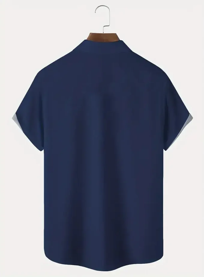 Men's Plus Size Casual Cool Guitar Note Musical Instrument Print Shirt Comfortable Floral Tee Breathable Fashion Cool Guys