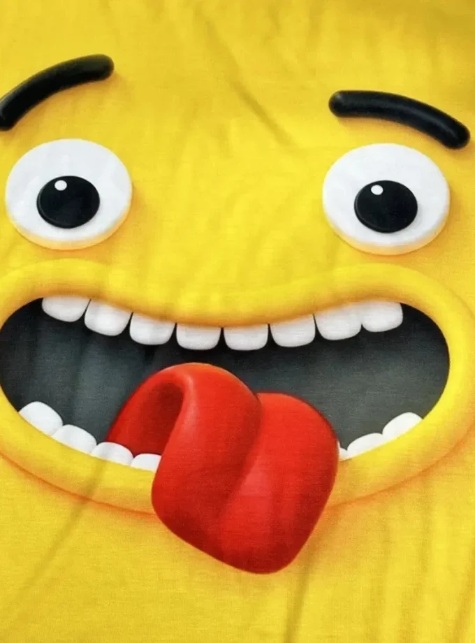 Men's Casual Graphic Top Funny Expression Print Short Sleeve Crew Neck T-Shirt Outdoor Sport Leisure Wear for Big Tall Guys