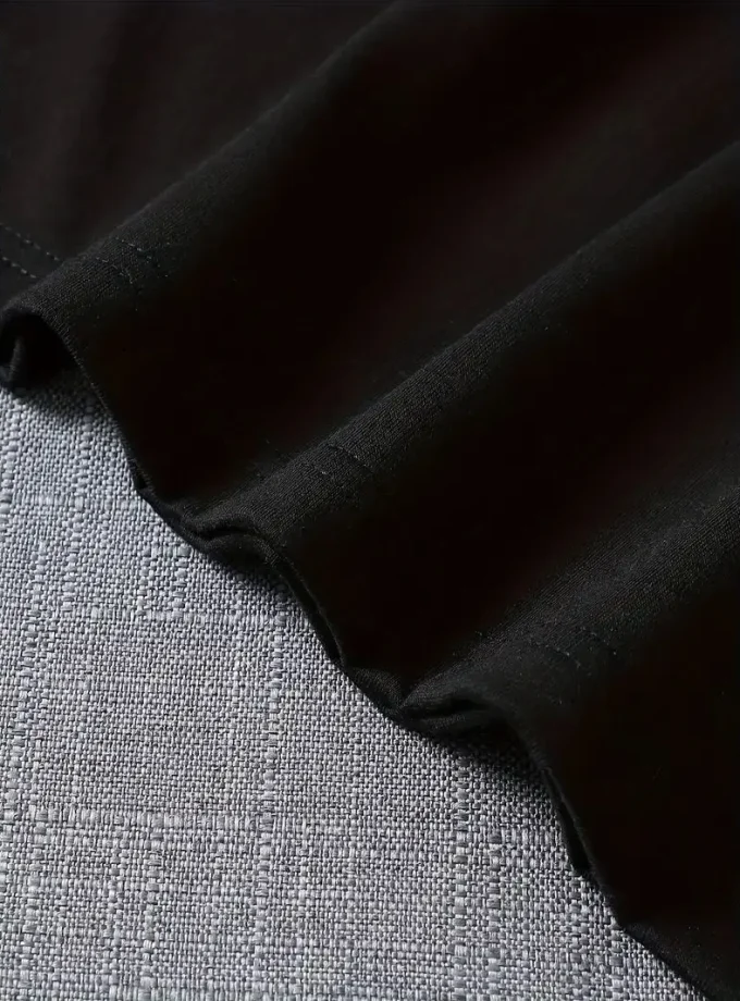 Men's Casual Summer Sports T-Shirt Comfortable Versatile Funny Dog Fist 3D Print V-Neck Short Sleeves Fashionable Crew Neck