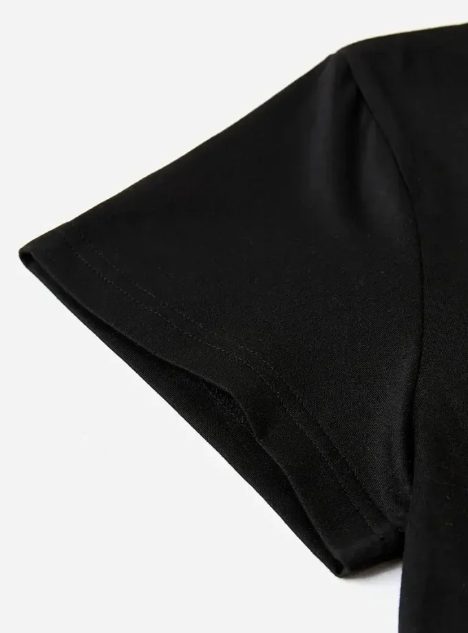 Men's Cartoon Earphone Printed T-Shirt V-Neck Crew Neck with Slight Elastic Machine Washable Polyester Knit for Summer Autumn