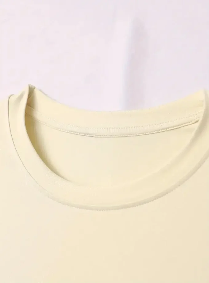 Men's Casual Summer Crocheted V-Neck Short Sleeve Knitted Stretch Street Style with Unique Cat Photo Print Pattern T-Shirt