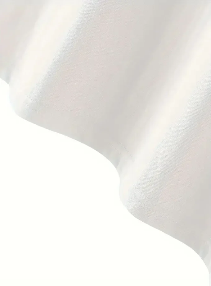 Men's Casual Tropical Cartoon Cat Comfortable Summer Crew Neck Top Loose-Fit Stretch Knitted Fabric Easy Maintenance T-Shirt