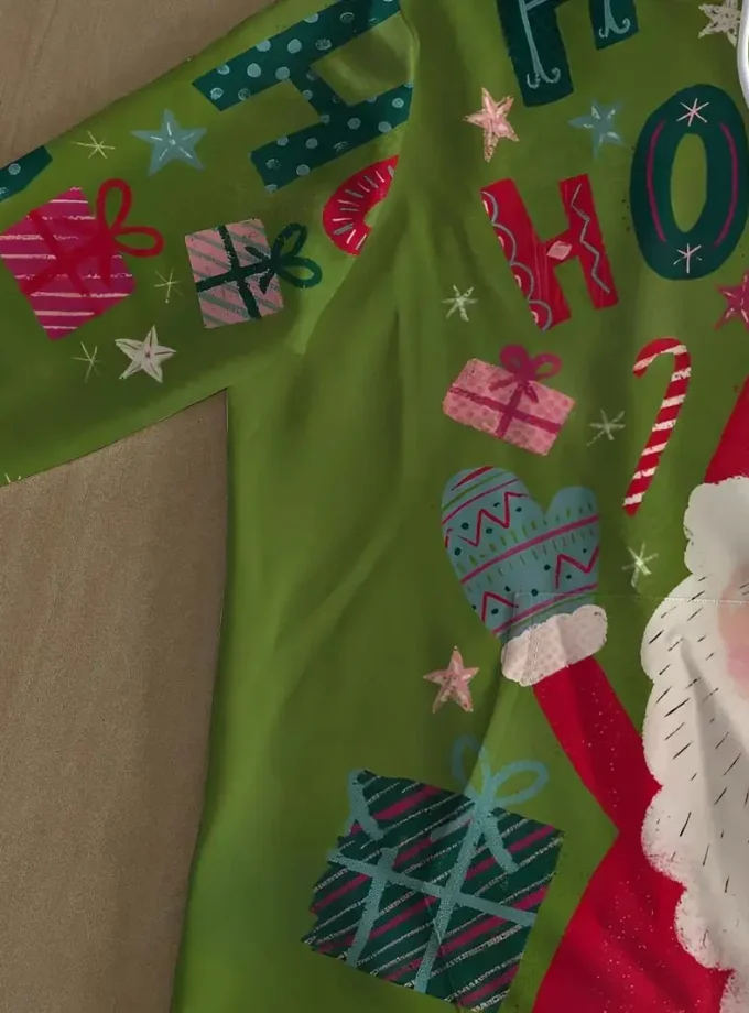 Men's Plus Size Christmas Hoodie Casual Santa Sweatshirt Pullover Pocket Festive Holiday Top Polyester Stretch Fleece Printed