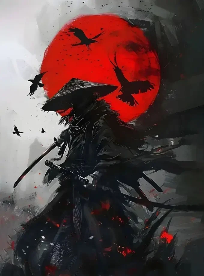 Men's Casual Summer 3D Graphic Samurai Warrior Print T-Shirt Crew Neck Short Sleeve Soft Breathable Comfortable Daily Wear