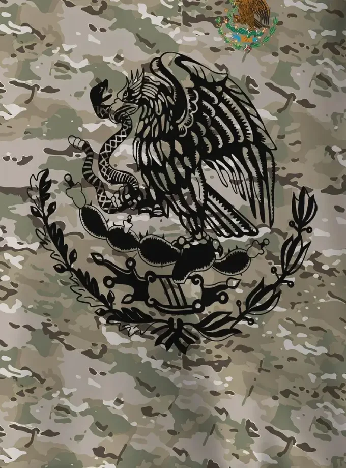 Men's Oversized Crocheted Long Sleeve Hoodie Eagle Camouflage digital Graphic Print Casual Outdoor Sweatshirt 3D Pattern