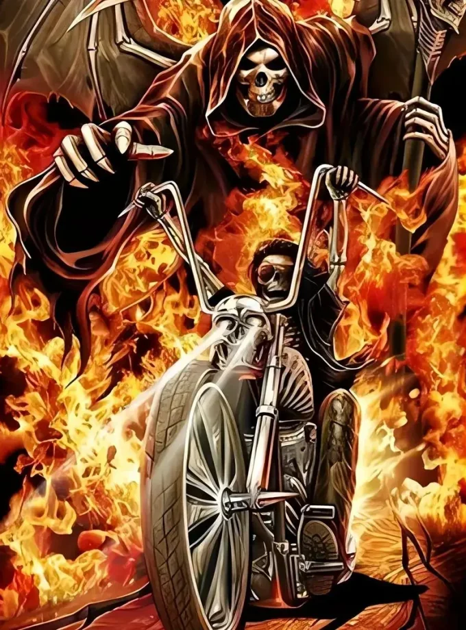 Men's Plus Size 3D Skull Flames Print Hooded Sweatshirt Soft Slight Stretch Polyester Regular Fit Machine Washable Club Party