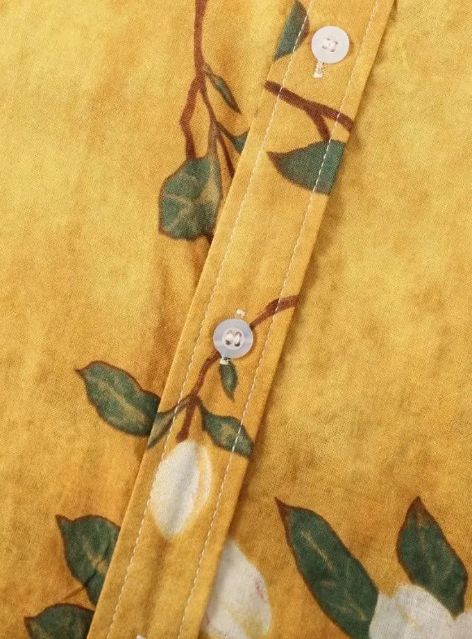 Men's Casual Slim Hawaiian Shirts 3D Floral Pattern Short Sleeve Breathable Anti-Wrinkle Anti-Shrink Sustainable for Summer