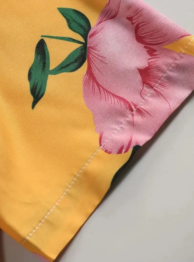 Men's Casual Short Sleeve Floral Graphic Print Shirt Button Lapel Design Summer Outdoor Activities XL Size Vacation Shirts 3D