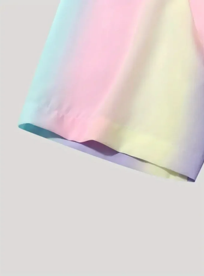 Men's Casual Short Sleeve Polyester Shirt Multicolor Floral Breathable Machine Washable Lapel Collar-for Work Vacation! XL