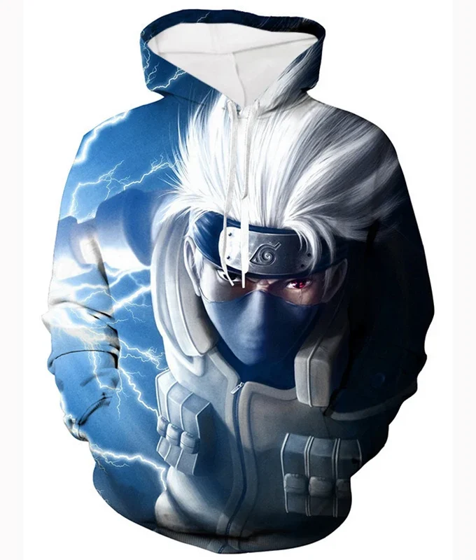 Men's Casual Short Sleeves Anime Pattern Digital Printed Hoodie Oversized Japan Style Streetwear 100% Polyester Fitted