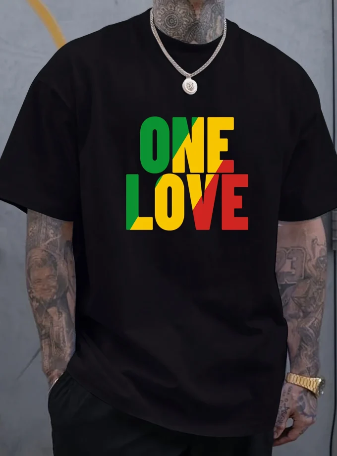 Men's Casual T-Shirt 3-D Printed O-Neck Short Sleeve Blank Design with Pattern Oversized Fit