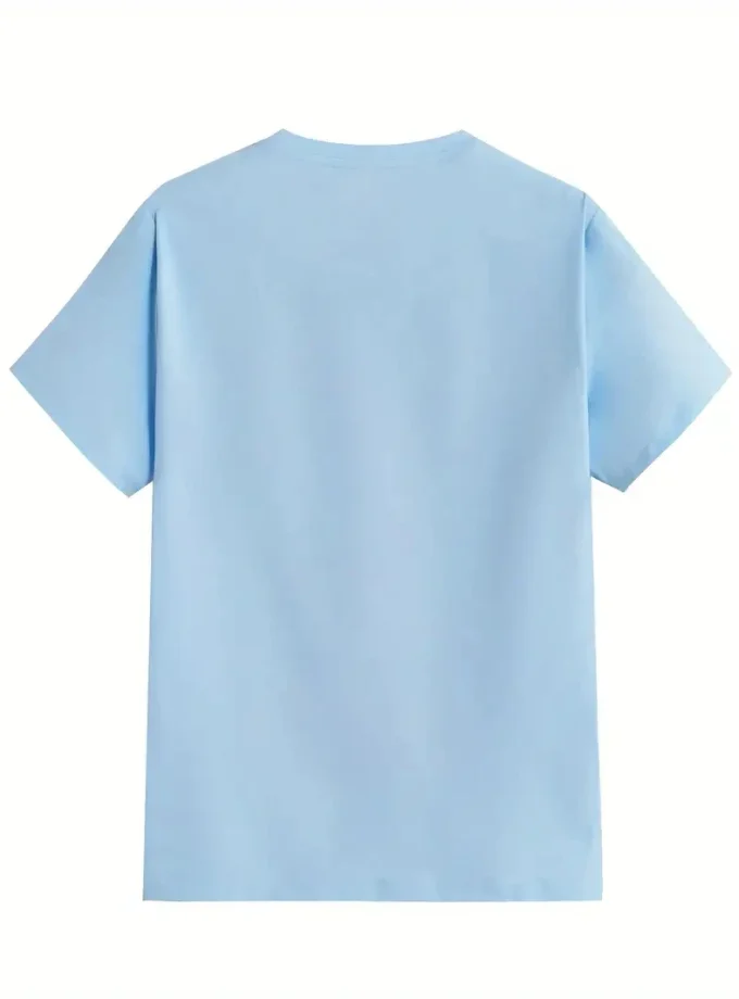 Men's Casual Summer Tops Crew Neck Short Sleeve 3D printed T-Shirt with planet Pattern Daily Sports Wear