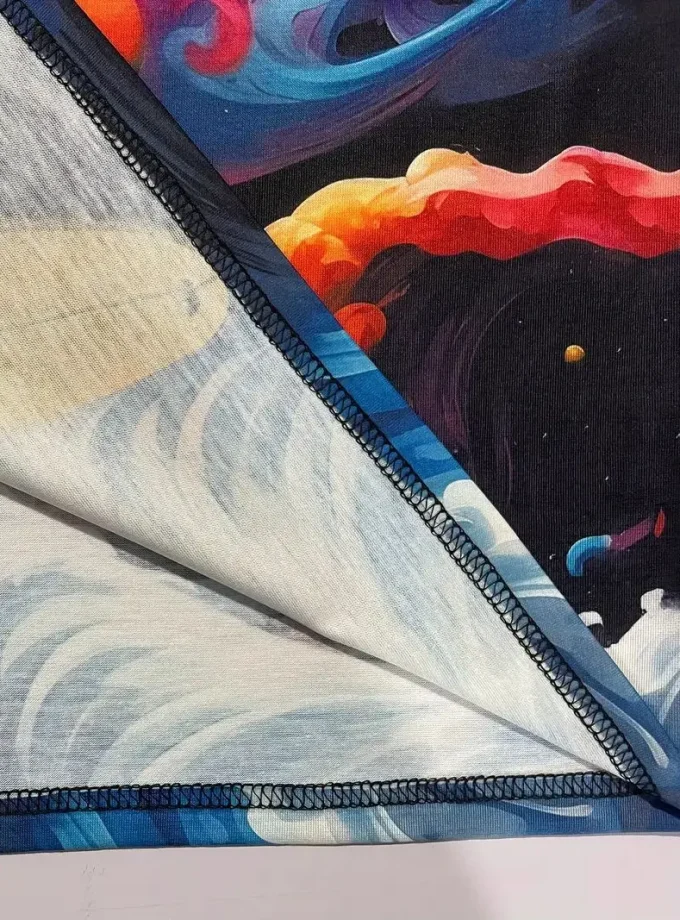 Lightweight Men's T-Shirt with Vibrant Astronaut Print Quick-Drying Breathable Outdoor Adventures Casual tshirts short sleeves