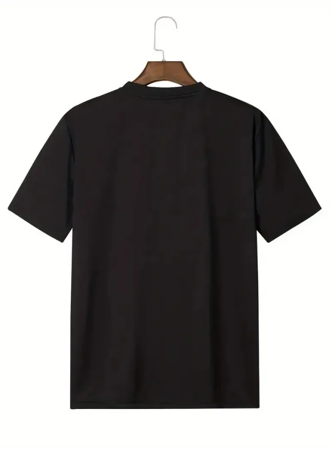 Men's Short Sleeve Graphic T-shirt Skull Mushroom Butterfly 3D printed pattern Casual V-Neck Black Knitted